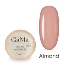 База камуфлююча GA&MA Cover base 018 Almond Алмонт формула одного шару 30 мл, 30.0