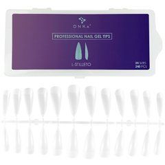 Гелеві тіпси DNKa Professional Gel Tips L-Stiletto 240 штГелеві тіпси DNKa Professional Gel Tips L-Stiletto 240 шт