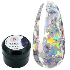 Гель для дизайну SAGA Professional Galaxy Glitter №04 8 млГель для дизайну SAGA Professional Galaxy Glitter №04 8 мл