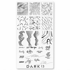 Пластина для стемпінгу DARK 13Пластина для стемпінгу DARK 13