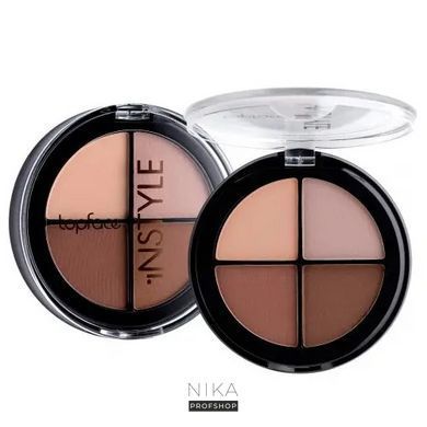 Тіні Topfase Instyle Quartet Eyeshadow PT502 №010 чотириколірні 10 г, 10.0