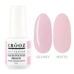 Полігель рідкий Crooz Liquid Polygel French №13 15 млПолігель рідкий Crooz Liquid Polygel French №13 15 мл