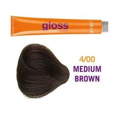Крем-краска для волос полуперманентная тонировочная LAKME Gloss Demi-Permanent Hair Color 4/00, 60 млКрем-краска для волос полуперманентная тонировочная LAKME Gloss Demi-Permanent Hair Color 4/00, 60 мл