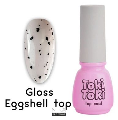 Топ без липкого слоя Toki-Toki Gloss Eggshel Top 5 мл.Топ без липкого слоя Toki-Toki Gloss Eggshel Top 5 мл.