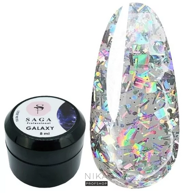 Гель для дизайна SAGA Professional Galaxy Glitter №05 8 млГель для дизайна SAGA Professional Galaxy Glitter №05 8 мл