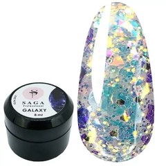 Гель для дизайну SAGA Professional Galaxy Glitter №06 8 млГель для дизайну SAGA Professional Galaxy Glitter №06 8 мл