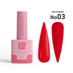 Гель-лак для нігтів 03 SHELLY Red Power 12 млГель-лак для нігтів 03 SHELLY Red Power 12 мл