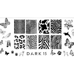 Пластина для стемпінгу DARK 15Пластина для стемпінгу DARK 15