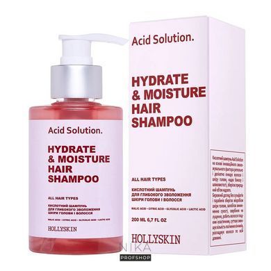 Кислотный шампунь для глубокого увлажнения кожи головы и волос HOLLYSKIN Acid Solution 200 млКислотный шампунь для глубокого увлажнения кожи головы и волос HOLLYSKIN Acid Solution 200 мл