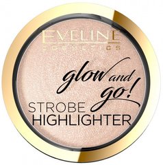 Запеченный хайлайтер для лица 02-Eveline Gentle Gold Glow And Go - 8.5 гЗапеченный хайлайтер для лица 02-Eveline Gentle Gold Glow And Go - 8.5 г