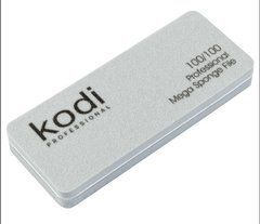 №169 Міні пилка-баф KODI PROFESSIONAL 100/100 сірий прямокутний короткий 90*35*11 5 мм№169 Міні пилка-баф KODI PROFESSIONAL 100/100 сірий прямокутний короткий 90*35*11 5 мм