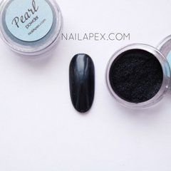 Втирка для ногтей NAIL APEX &laquo;Pearl Powder&raquo; Черная №3Втирка для ногтей NAIL APEX &laquo;Pearl Powder&raquo; Черная №3