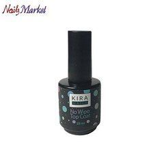 Топ для гель-лака KIRA NAILS No wipe Top Coat БЕЗ липкого слоя, 15 мл