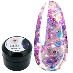 Гель для дизайну SAGA Professional Galaxy Glitter №08 8 млГель для дизайну SAGA Professional Galaxy Glitter №08 8 мл