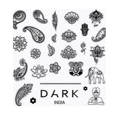 Пластина для стемпінгу DARK IndiaПластина для стемпінгу DARK India