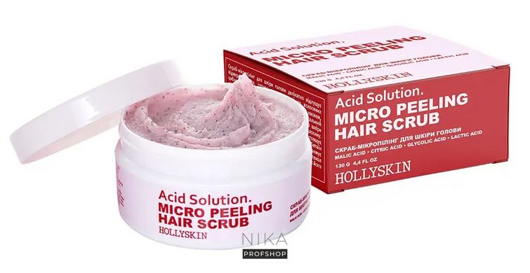 Скраб для шкіри голови і волосся HOLLYSKIN Acid Solution 130 гСкраб для шкіри голови і волосся HOLLYSKIN Acid Solution 130 г
