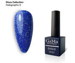 Гель-лак для ногтей GA&MA Disco collection Holographic 006 Голографик 006 10 млГель-лак для ногтей GA&MA Disco collection Holographic 006 Голографик 006 10 мл