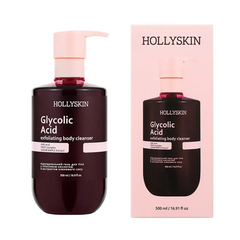 Отшелушивающий гель для очищения тела с гликолевой кислотой HOLLYSKIN Glycolic Acid, 500 млОтшелушивающий гель для очищения тела с гликолевой кислотой HOLLYSKIN Glycolic Acid, 500 мл
