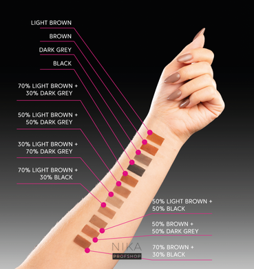Фарба для брів і вій ZOLA TATTOO TINT Dark Grey 15 млФарба для брів і вій ZOLA TATTOO TINT Dark Grey 15 мл