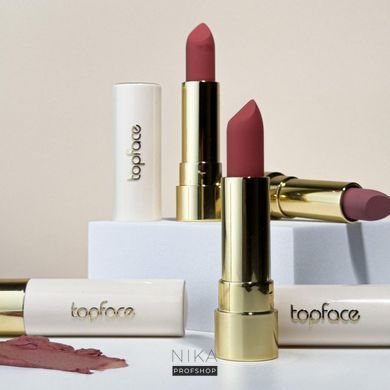Помада губная Topface матовая "Soft Matte Lipstick" PT158 002