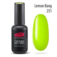 Гель-лак PNB №251 "Lemon banг"/ GEL Polish 8млГель-лак PNB №251 "Lemon banг"/ GEL Polish 8мл
