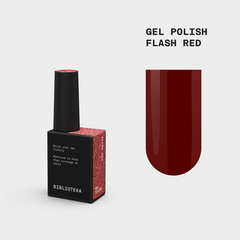 Гель-лак BIBLIOTEKA Flash Gel Polish Red, червоний, 10 млГель-лак BIBLIOTEKA Flash Gel Polish Red, червоний, 10 мл