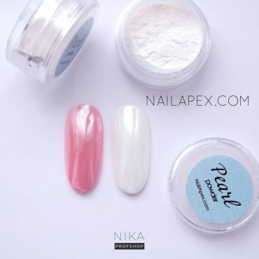 Втирка NAIL APEX «Pearl Powder» Серебристая №2Втирка NAIL APEX «Pearl Powder» Серебристая №2