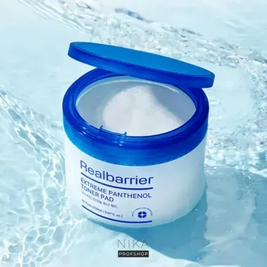 Тонер-педи Realbarrier Extreme Pantenol Toner Pad увлажняющие с пантенолом, 80 шт 150 млТонер-педи Realbarrier Extreme Pantenol Toner Pad увлажняющие с пантенолом, 80 шт 150 мл