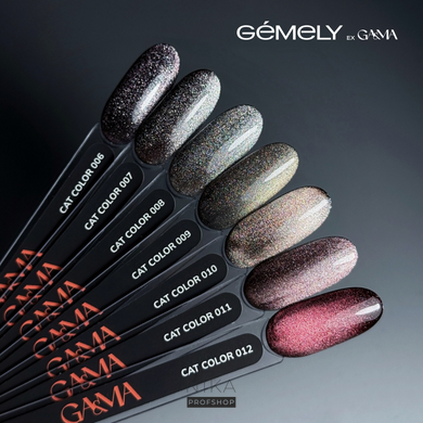 Гель-лак для нігтів GEMELY ex GA&MA Cat Color 008 Кет Колор 008, 6 млГель-лак для нігтів GEMELY ex GA&MA Cat Color 008 Кет Колор 008, 6 мл