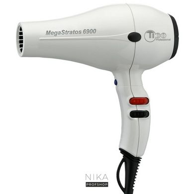 Фен для волосся TICO Professional MEGA STRATOS 6900 білий (100000WT)Фен для волосся TICO Professional MEGA STRATOS 6900 білий (100000WT)