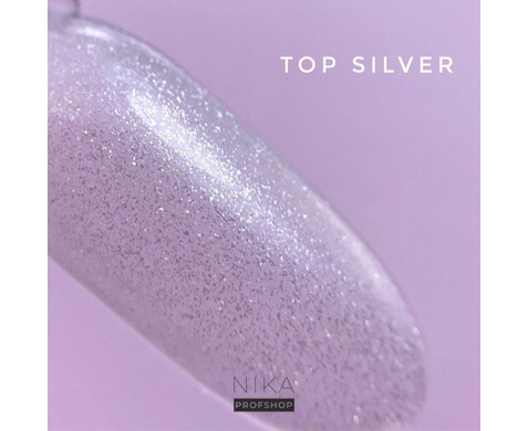 Топ LUNA Top Silver с серебристым блеском 13 млТоп LUNA Top Silver с серебристым блеском 13 мл
