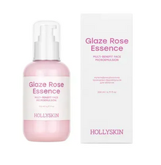 Мультифункциональная розовая микроэмульсия для лица HOLLYSKIN Glaze Rose Essence 200 млМультифункциональная розовая микроэмульсия для лица HOLLYSKIN Glaze Rose Essence 200 мл