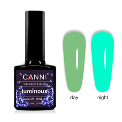 Гель-лак для нігтів CANNI Luminous №803 зелений-бірюзовий 7,3 млГель-лак для нігтів CANNI Luminous №803 зелений-бірюзовий 7,3 мл