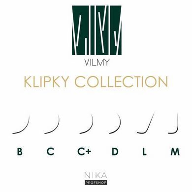 Вії чорні VILMY KLIPKY mix C 0.07 (8-12)Вії чорні VILMY KLIPKY mix C 0.07 (8-12)
