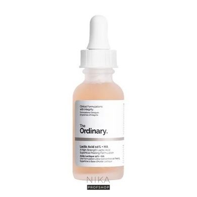 Пілінг для обличчя The Ordinary Lactic Acid 10% + HA з молочною та гіалуроновою кислотами 30 млПілінг для обличчя The Ordinary Lactic Acid 10% + HA з молочною та гіалуроновою кислотами 30 мл