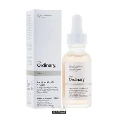 Пілінг для обличчя The Ordinary Lactic Acid 10% + HA з молочною та гіалуроновою кислотами 30 млПілінг для обличчя The Ordinary Lactic Acid 10% + HA з молочною та гіалуроновою кислотами 30 мл