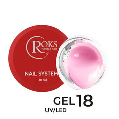 Строительный гель для ногтей ROKS Builder Gel №18 30 мл