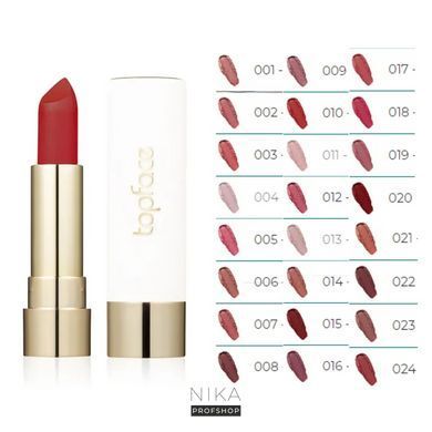 Помада губная Topface матовая "Soft Matte Lipstick" PT158 005