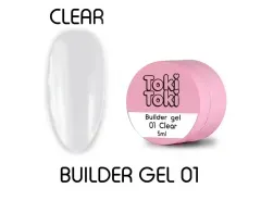 Гель для нігтів Toki-Toki Builder Gel №01 Clear,5 мл.Гель для нігтів Toki-Toki Builder Gel №01 Clear,5 мл.