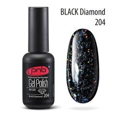 Гель-лак PNB №204 UV/LED GEL Polish Black Diamonds 8млГель-лак PNB №204 UV/LED GEL Polish Black Diamonds 8мл