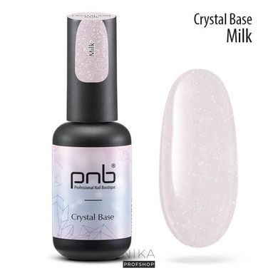 База світловідбиваюча PNB Crystal Base молочна 9 млБаза світловідбиваюча PNB Crystal Base молочна 9 мл