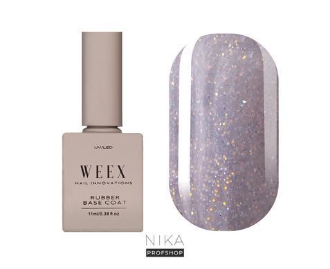 База для нігтів Cover base WEEX № Shimmer 34, 11 млБаза для нігтів Cover base WEEX № Shimmer 34, 11 мл