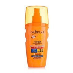 Спрей Біокон для безпечного загару для дітей та дорослих пантенол SPF 35, 160 млСпрей Біокон для безпечного загару для дітей та дорослих пантенол SPF 35, 160 мл