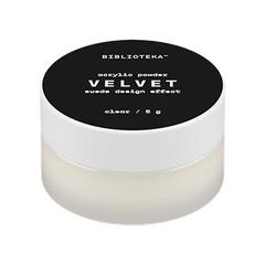 Акриловая пудра BIBLIOTEKA Acrylic Powder Velvet Clear прозрачная мелкая, 5 гАкриловая пудра BIBLIOTEKA Acrylic Powder Velvet Clear прозрачная мелкая, 5 г
