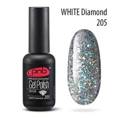 Гель-лак PNB №205 UV/LED GEL Polish White Diamonds 8млГель-лак PNB №205 UV/LED GEL Polish White Diamonds 8мл
