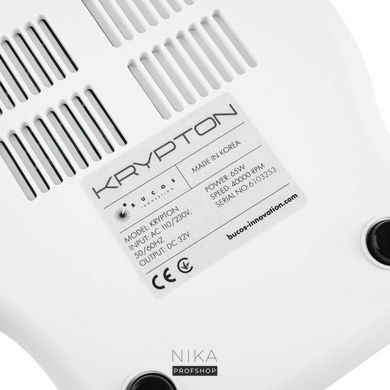 Фрезер для маникюра Krypton XPS-400 White/Grey 65 ВТ 40 000 об. для маникюра и педикюраФрезер для маникюра Krypton XPS-400 White/Grey 65 ВТ 40 000 об. для маникюра и педикюра
