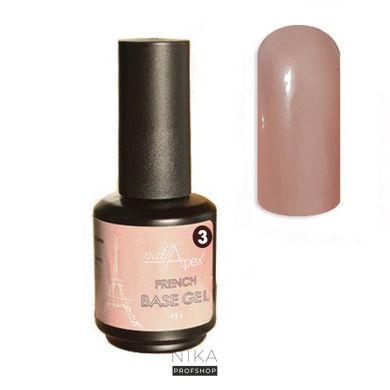 База камуфлююча NAIL APEX FRENCH BASE GEL №3 15мл