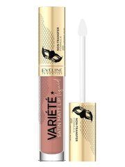 Помада рідка EVELINE Cosmetics Variete Satin Matt №02 з гіалуроновою кислотою