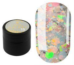 Гель для дизайну SAGA Professional Galaxy Glitter №13 8 млГель для дизайну SAGA Professional Galaxy Glitter №13 8 мл