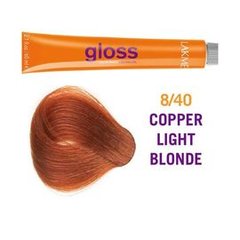 Крем-краска для волос полуперманентная тонировочная LAKME Gloss Demi-Permanent Hair Color 8/40, 60 млКрем-краска для волос полуперманентная тонировочная LAKME Gloss Demi-Permanent Hair Color 8/40, 60 мл